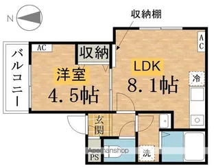 (仮称)NOSSA万町Ⅱ【101号室】の間取り