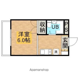 瀬川ビル【402号室】の間取り