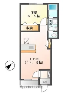 ALLEZ CREST NEO(アレ クレスト ネオ)【1階】の間取り