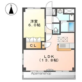 ストリーム氏神前【1階】の間取り