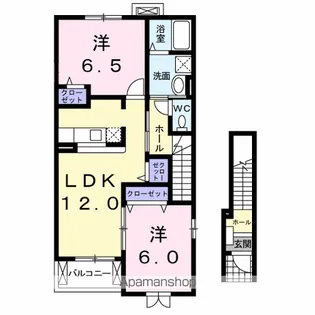 フィデールSAKURA Ⅱ【2階】の間取り