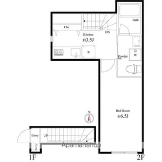 VILLA2465(ヴィラ西六郷)【2階】の間取り