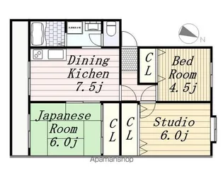 第三メゾン相葉コーポ【4階】の間取り