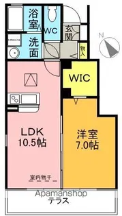フラーテル【1階】の間取り