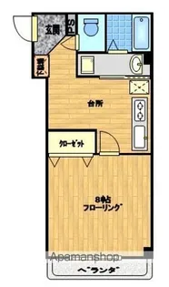 チェリーコーポラス【106号室】の間取り