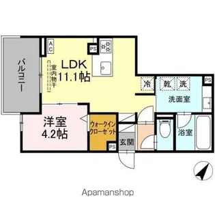 D-SOLIS一社【3階】の間取り