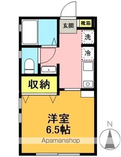 クレスト松原【202号室】の間取り