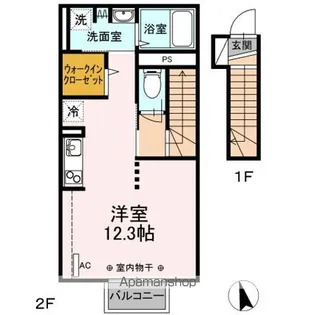 FLORIA【202号室】の間取り