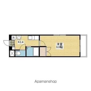 ブルーミングローズ【4階】の間取り