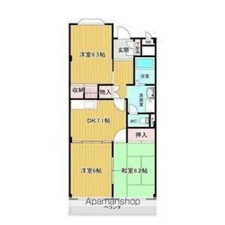 フォーシーズンA【3階】の間取り