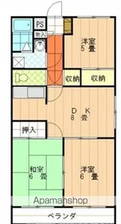 クレール【301号室】の間取り