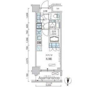 パークアクシス両国馬車通り【4階】の間取り
