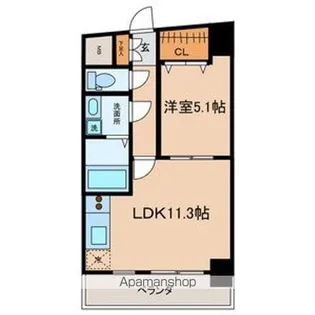CLAIR HEIWA【304号室号室】の間取り
