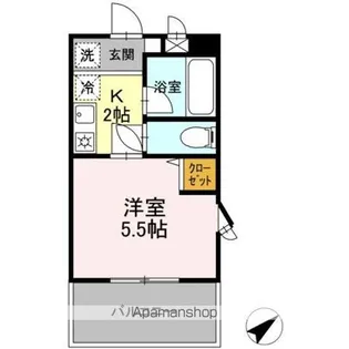 クレール中台【4階】の間取り