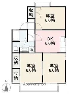 エステート松原C・D棟【1階】の間取り