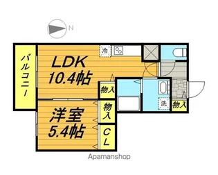ガーデンヒルズA【3階】の間取り