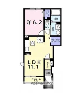 キャンディハウスⅡ【1階】の間取り