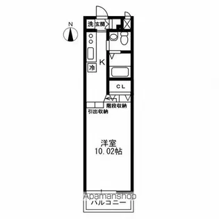 レジディア上野御徒町【12階】の間取り