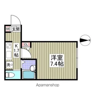 シャトレ新江古田【1階】の間取り
