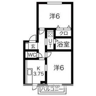 グレースドマーニ【1階】の間取り