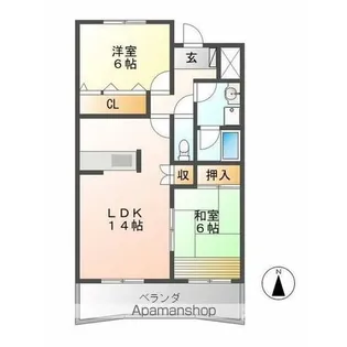 H・FIELD11【6階】の間取り