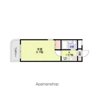 グリム武蔵新城【4階】の間取り