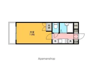 レジディア浦安【6階】の間取り