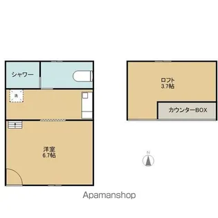 サンマリノ蒲原【F号室】の間取り