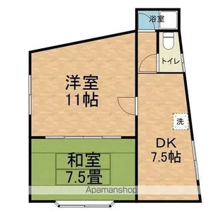 フルーヴ穂高【100号室】の間取り