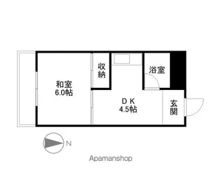 赤門サンライフマンション【405号室】の間取り