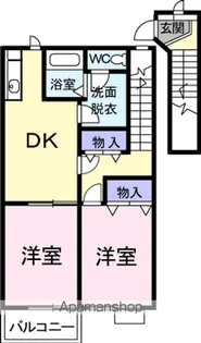 アミスター【2階】の間取り