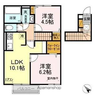 SOLARIE MIDORINO(ソラリエ ミドリノ) Ⅱ【2階】の間取り