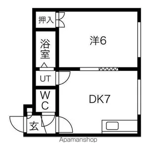 ヴィブレ北20条【202号室】の間取り