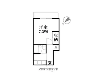 メゾンソレイユ【102号室】の間取り