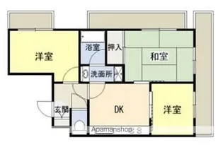 ライオンズマンション本牧【4階】の間取り