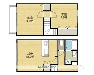 エントピアつばさ【107号室】の間取り
