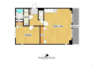 ルミエールKUSANO【401号室】の間取り