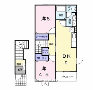 アヴニールⅧ【2階】の間取り