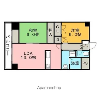 KS2マンション【502号室】の間取り