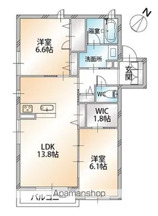 シャーメゾン イオ【2階】の間取り