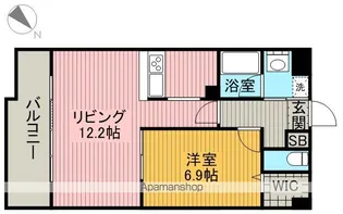 リバーコート砂田橋2【4階】の間取り