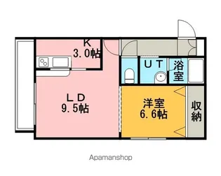 レジェンドグレイス【101号室】の間取り
