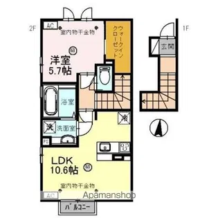 F. エミール【2階】の間取り