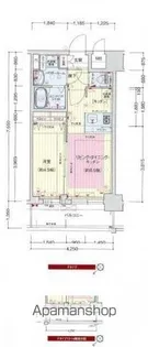 プレサンスOSAKA DOMECITYワンダー【11階】の間取り