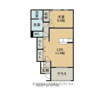 カーサドマーニ【1階】の間取り