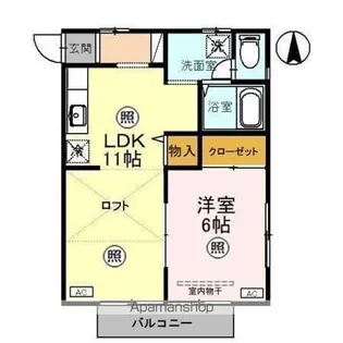 レディアンス熊谷【2階】の間取り