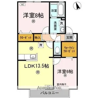 リビングタウン松縄 C棟【2階】の間取り