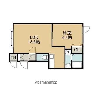 レインボーハウス和花B【103号室】の間取り