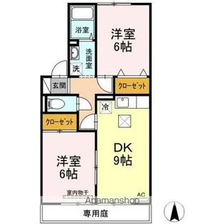 FREEDOM A棟【1階】の間取り