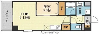 ルミネソレイユ江坂【7階】の間取り